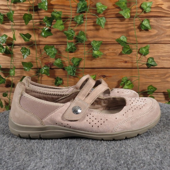 Earth Spirit Womens 8.5 Mary Jane Blush Suede Comfort Casual Slip-On Shoes - Picture 3 of 6